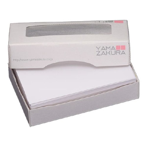 名刺用紙 4号 さくら ホワイト023 100枚