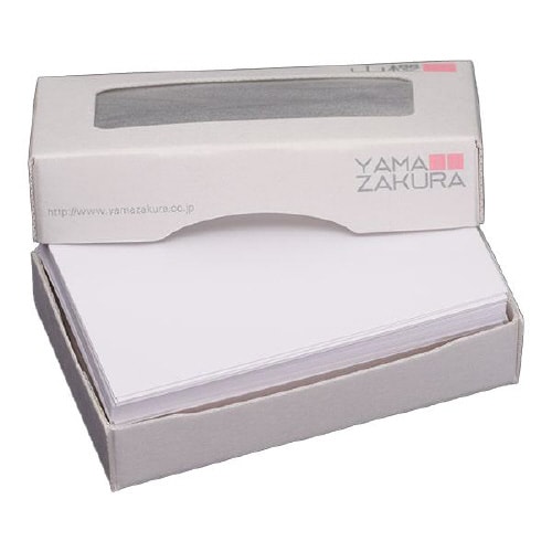 名刺用紙 4号 さくら ホワイト025 100枚