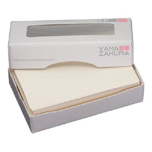 名刺用紙 4号 さくら クリーム023 100枚