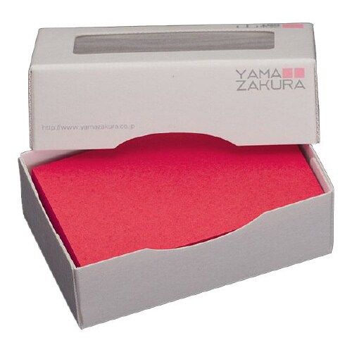 名刺用紙 4号 赤 100枚