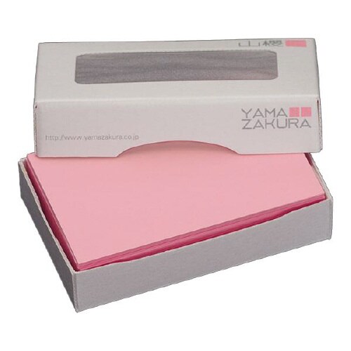 名刺用紙 4号 ローズ 100枚