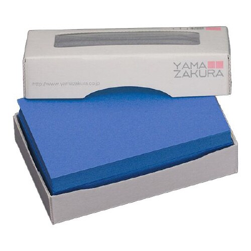 名刺用紙 4号 ブルー 100枚