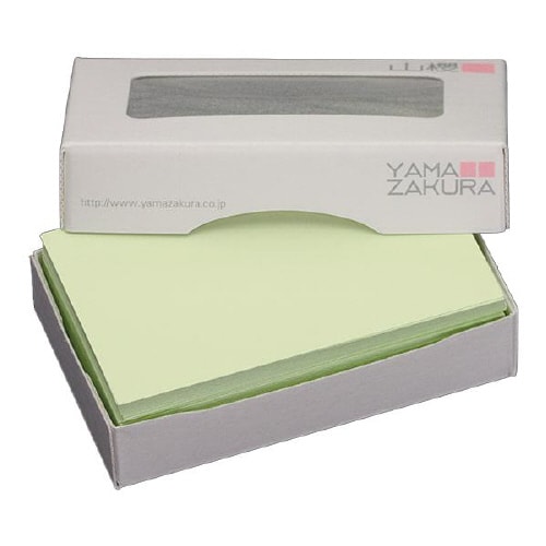 名刺用紙 4号 ウグイス 100枚