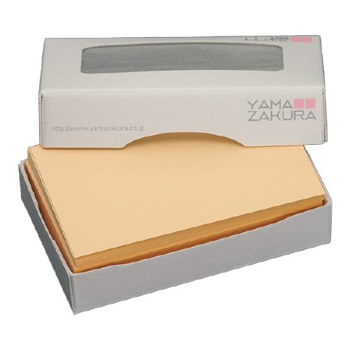 名刺用紙 4号 淡オレンジ 100枚