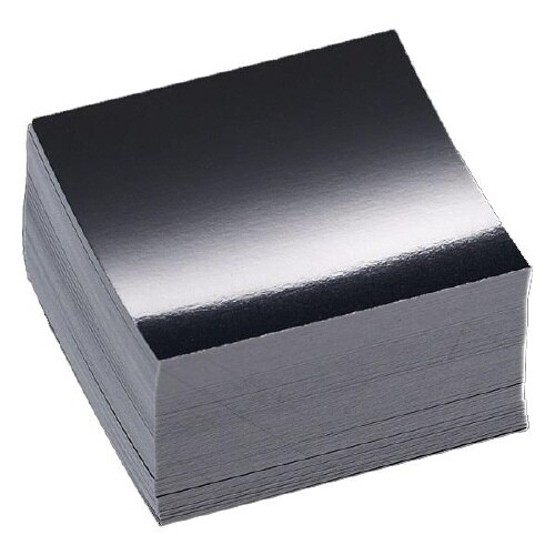 ミニカード スクエア ミラーブラック 100枚