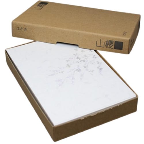 喪中はがき 萩 薄口 100枚