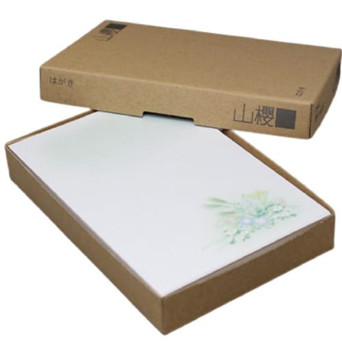 喪中はがき 野の花 薄口 100枚