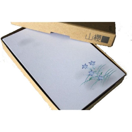 喪中はがき 桔梗 薄口 100枚