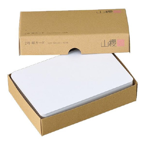 挨拶状カード 2号単面 D 100枚