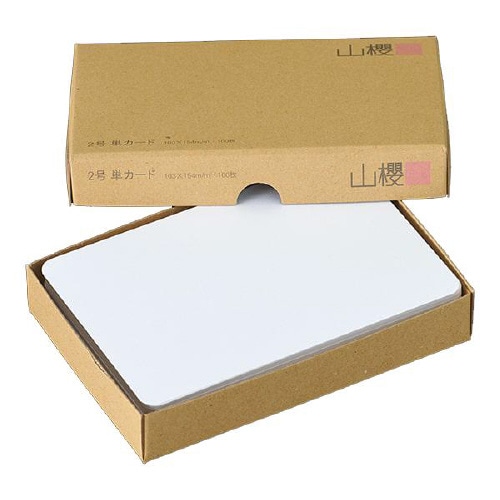 挨拶状カード 2号単面 H 100枚