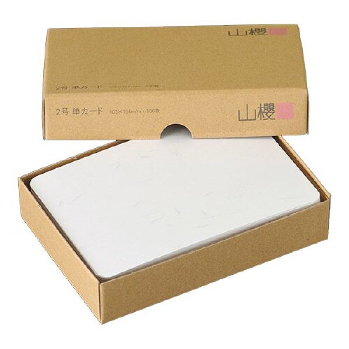 挨拶状カード 2号単面 大礼紙 片面 100枚