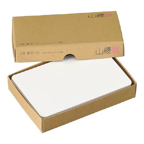 挨拶状カード 2号単面 インクジェットW 100枚