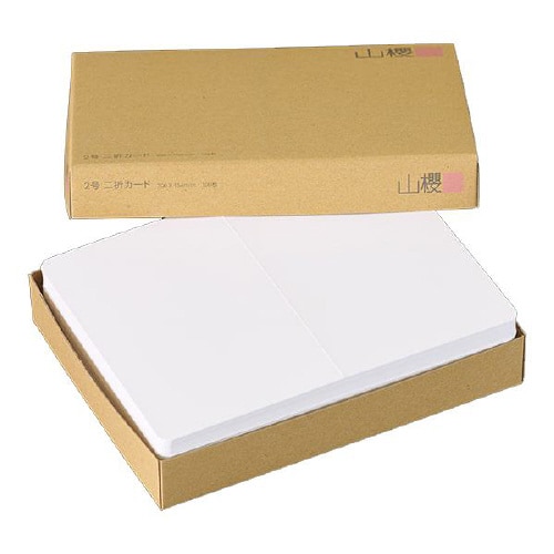 挨拶状カード 2号二折 B 100枚