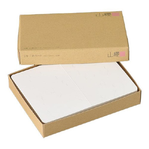 挨拶状カード 2号二折 大礼紙 片面 100枚