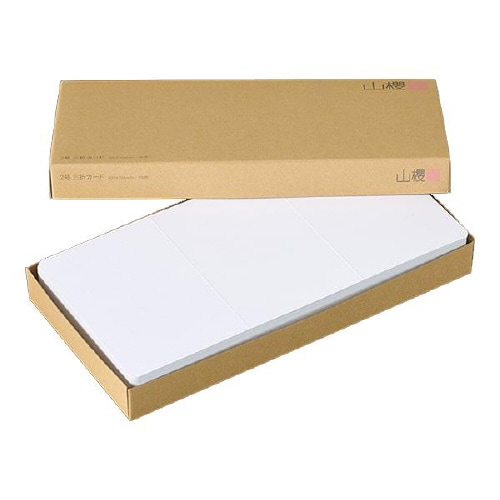 挨拶状カード 2号三折 D 100枚