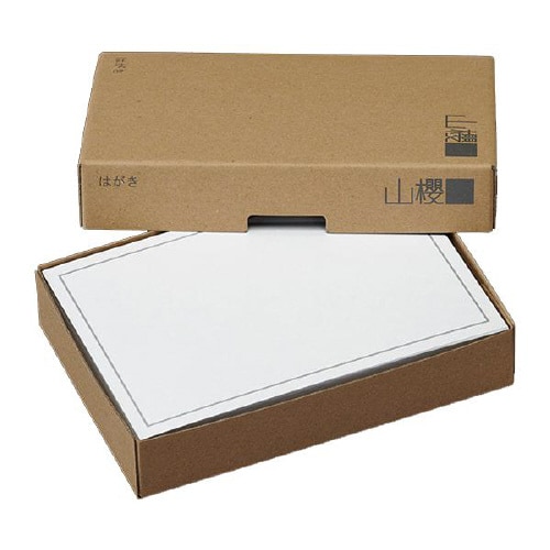 弔事用カード はがきサイズ 細枠B 100枚