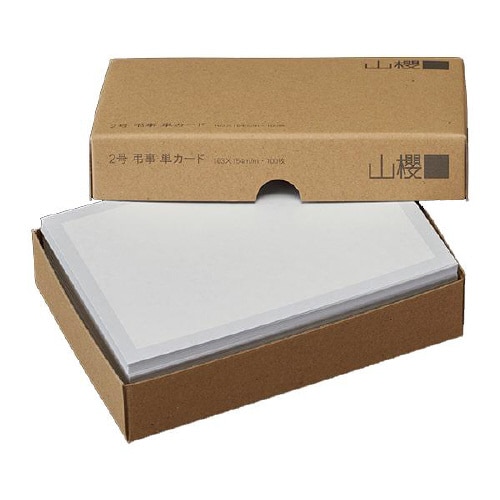 弔事用カード 2号単面 D 鼠枠 100枚