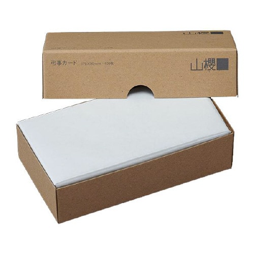 弔事用カード 6号 銀縁 100枚