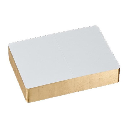 挨拶状カード 1号二折 金縁 D 100枚