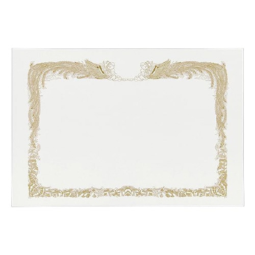 賞状用紙 B4ワイド横 純白 100枚