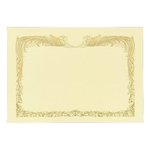 賞状 A3ワイド横 金箔クリーム マーク用100枚