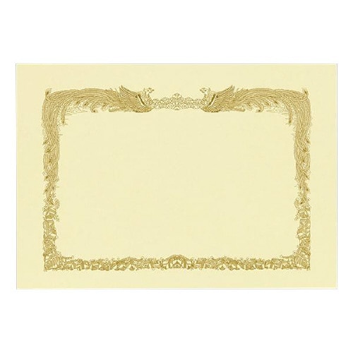 賞状用紙 A5ワイド横 クリーム RY 100枚