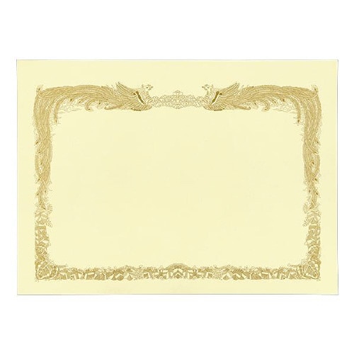 賞状用紙 B3ワイド横 クリーム RY 100枚