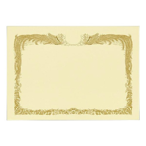 賞状 A4ワイド横 クリーム マーク用 100枚