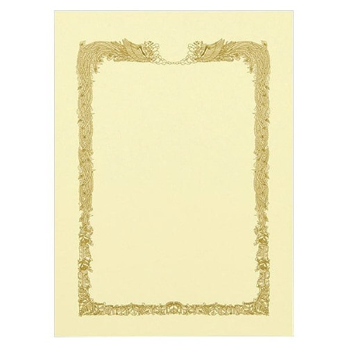 賞状 B5ワイド縦 クリーム マーク用 100枚