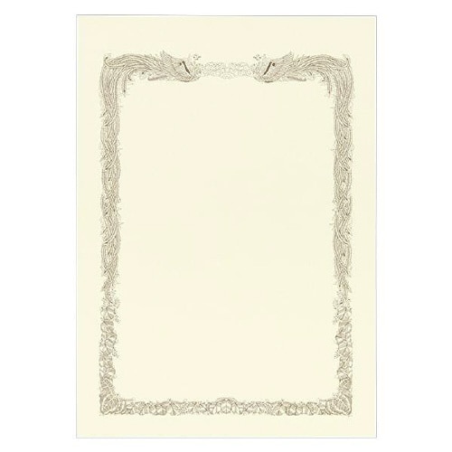 賞状用紙 A4縦 クリーム LP 100枚