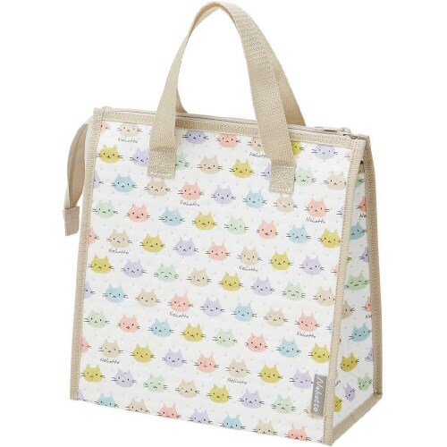 不織布 保冷バッグ ねこっと カラフル 2セット