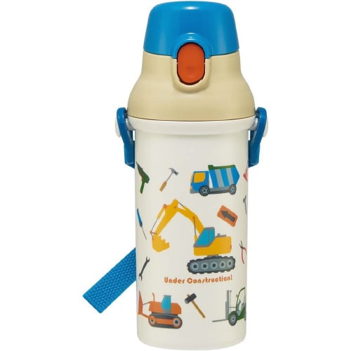 プラスチック製 子供用水筒 はたらくクルマ