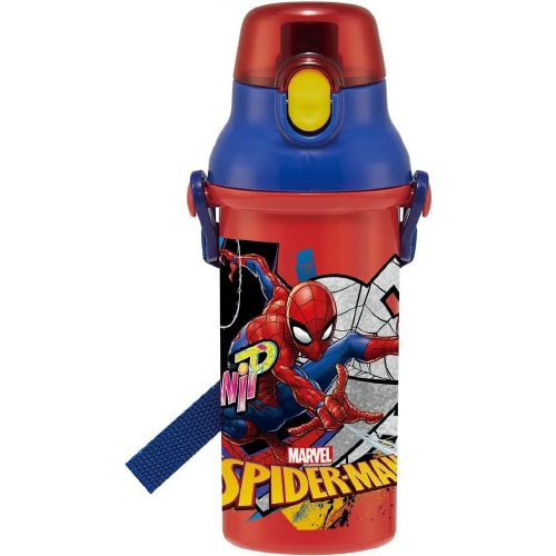 プラスチック製 子供用水筒 スパイダーマン