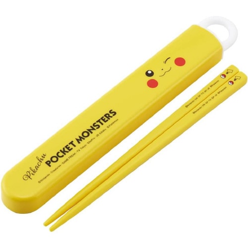 抗菌箸箱セットポケモン ピカチュウフェイス23×2