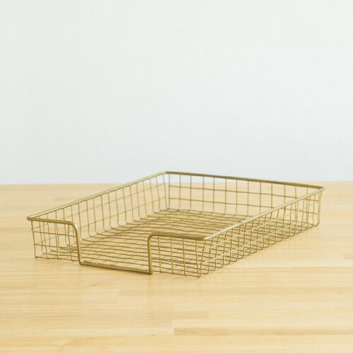 ワイヤーペーパートレー GOLD