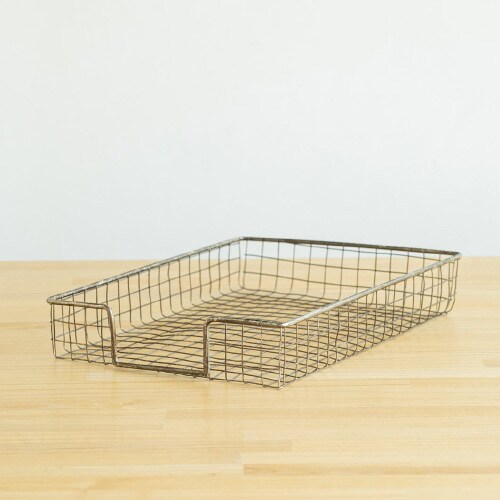 ワイヤーペーパートレーアンティークGY