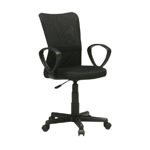 肘付ガス圧チェア ルーア BK