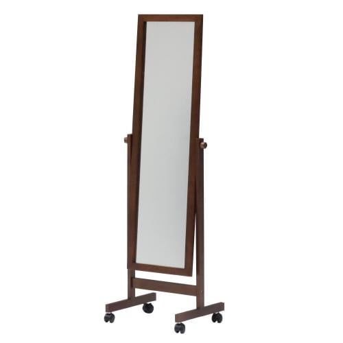 木製キャスター付ミラー パスト BR 2個セット