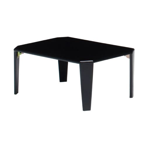 75鏡面折れ脚テーブル カーラ BK 3台セット