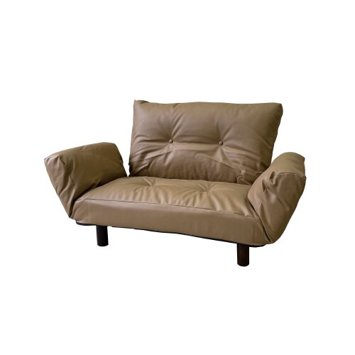 カウチソファ ハーモニーPVC キャメル