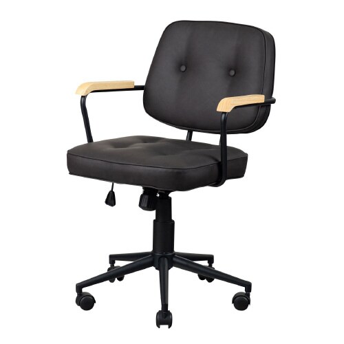 肘付ガス圧チェアー エイム BK