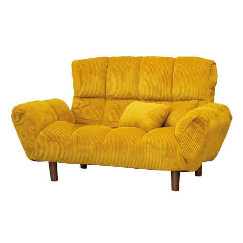 カウチソファ ファクト4コーデュロイ マスタード