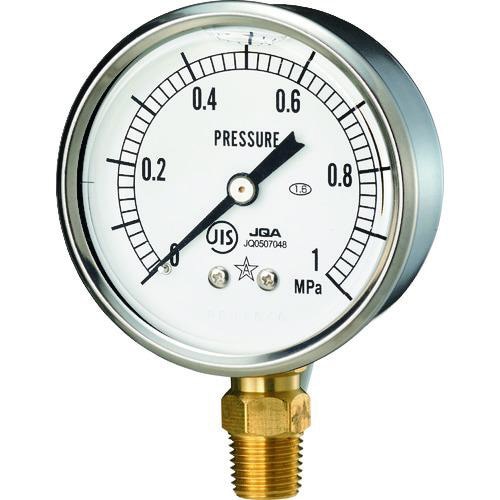 右下 グリセリン入圧力計 圧力レンジ0から6MPa