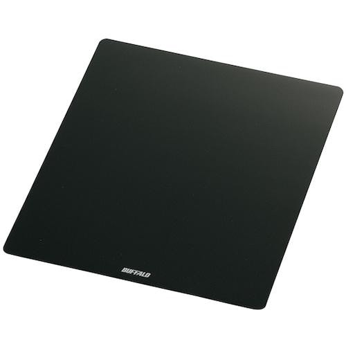 BAFFALO マウスパッド メタル調 ブラック