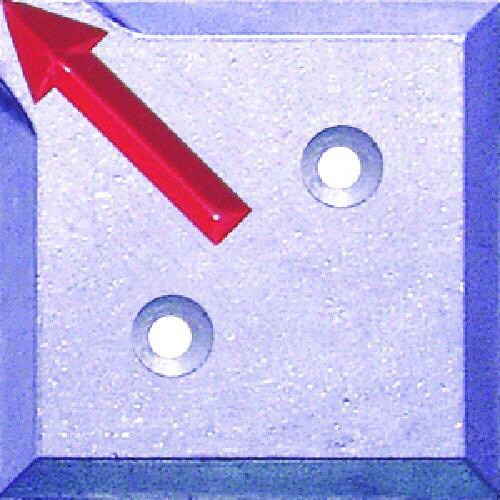 STS 境界用標示板(2穴・貼付用)SH−14 (