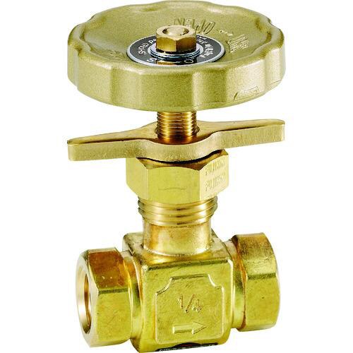 Fujikin 黄銅製ニードルバルブ3/8B プロ