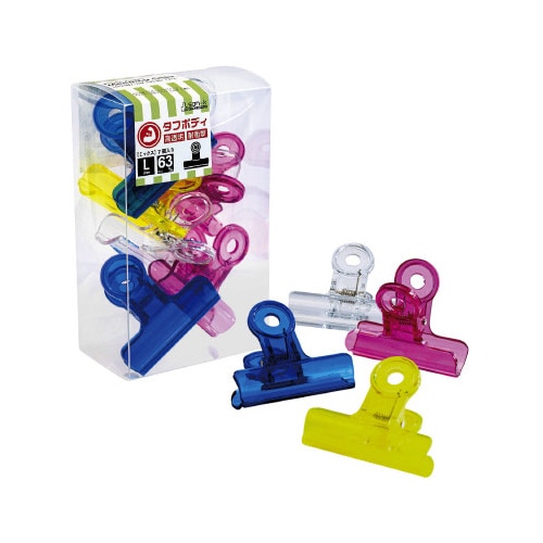 プラカラー目玉クリップ 大(色込)×5