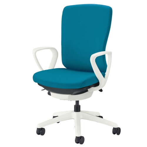 バーサル 肘付・ホワイトシェル ターコイズブルー