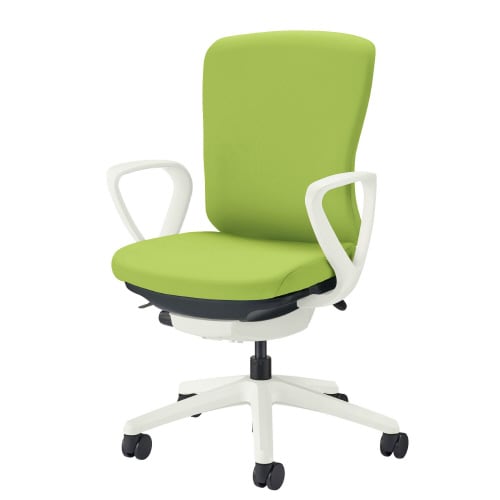 バーサル 肘付・ホワイトシェル アップルグリーン