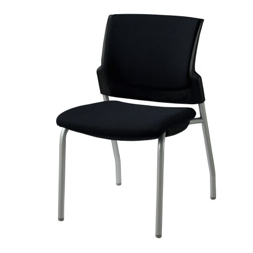 スターブ肘なし・4本脚 背:パッド/座:ブラック